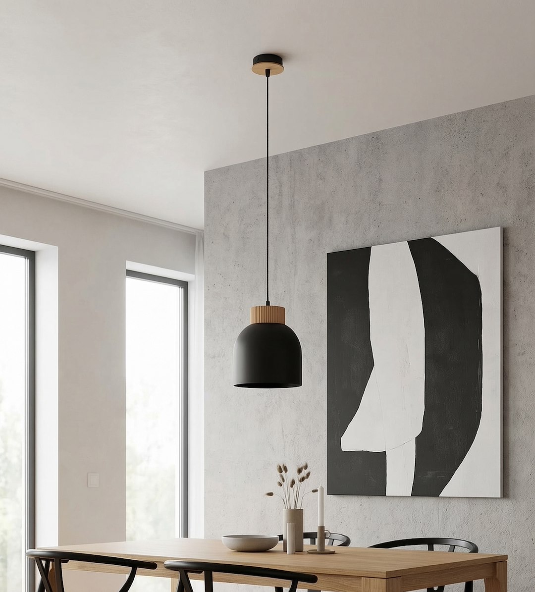 Hanglamp Trildano Zwart - Afbeelding 2