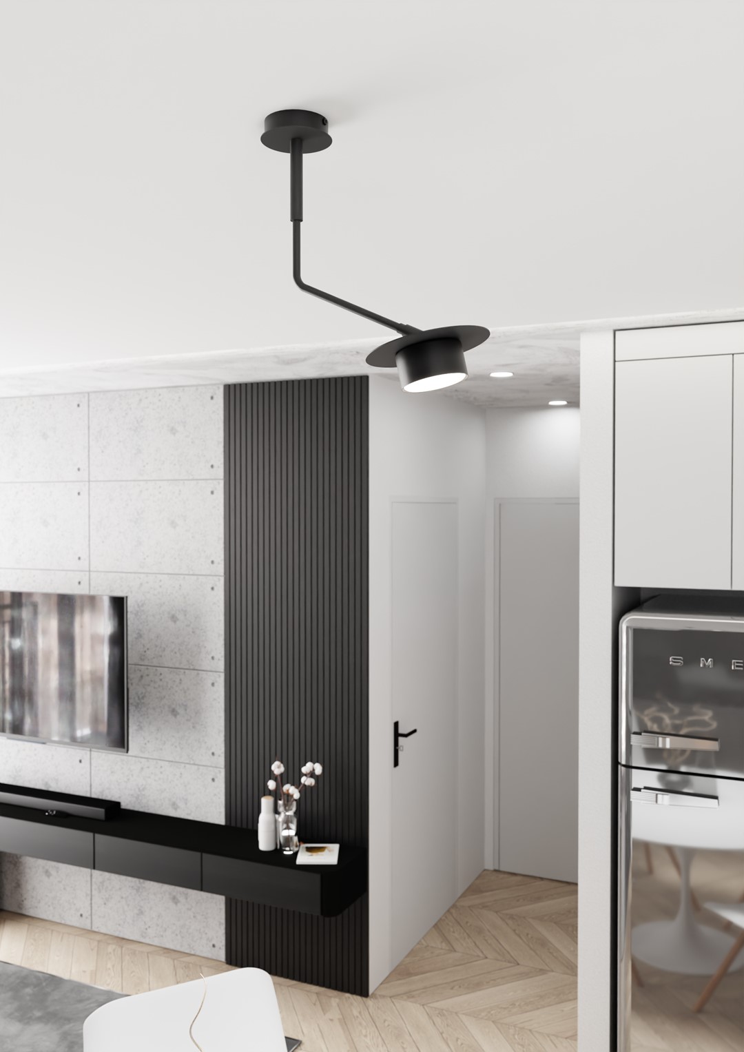 Plafondlamp Sliltora Zwart - Afbeelding 2