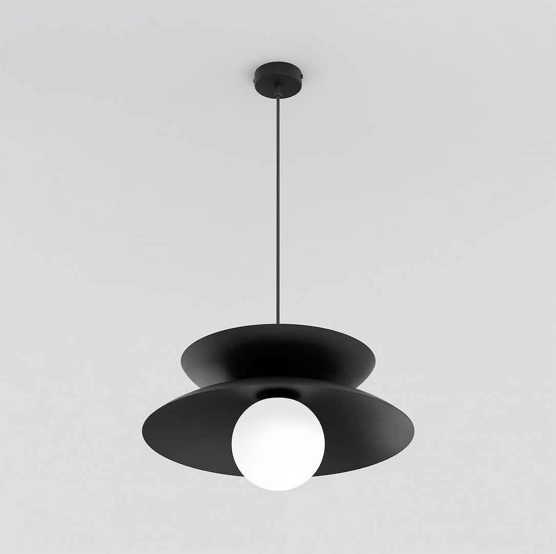 Hanglamp Lieskan Zwart Ø10 cm - Afbeelding 2