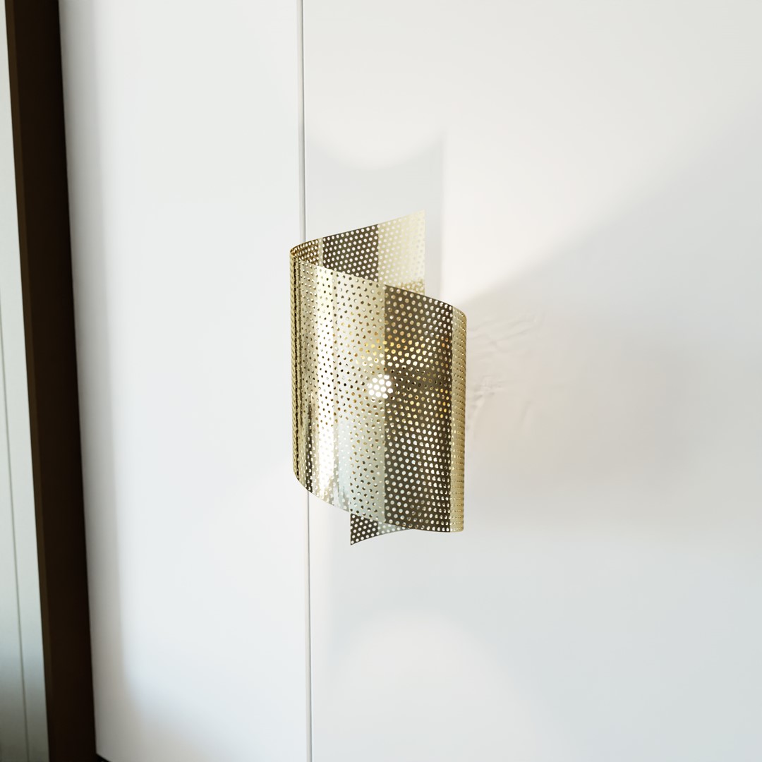 Wandlamp Breilek Goud - Afbeelding 2
