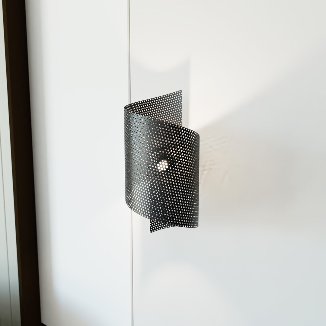 Wandlamp Rarni Zwart - Afbeelding 2