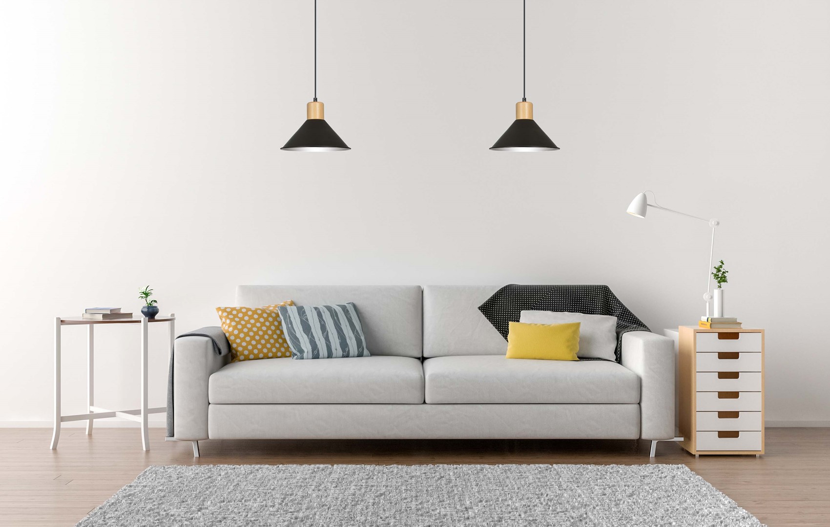 Hanglamp Bologna Zwart - Afbeelding 2