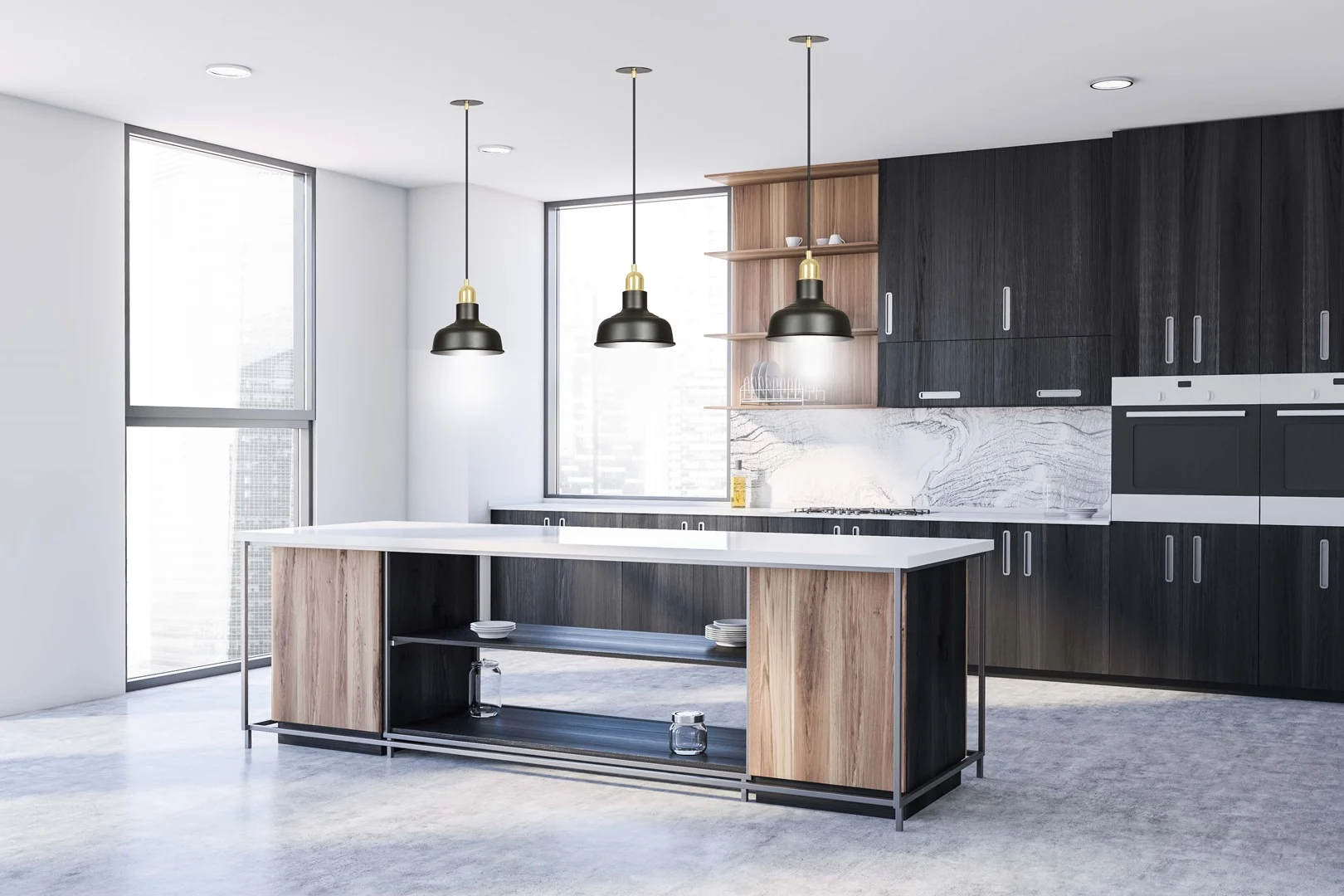 Hanglamp Klemoro Zwart - Afbeelding 2