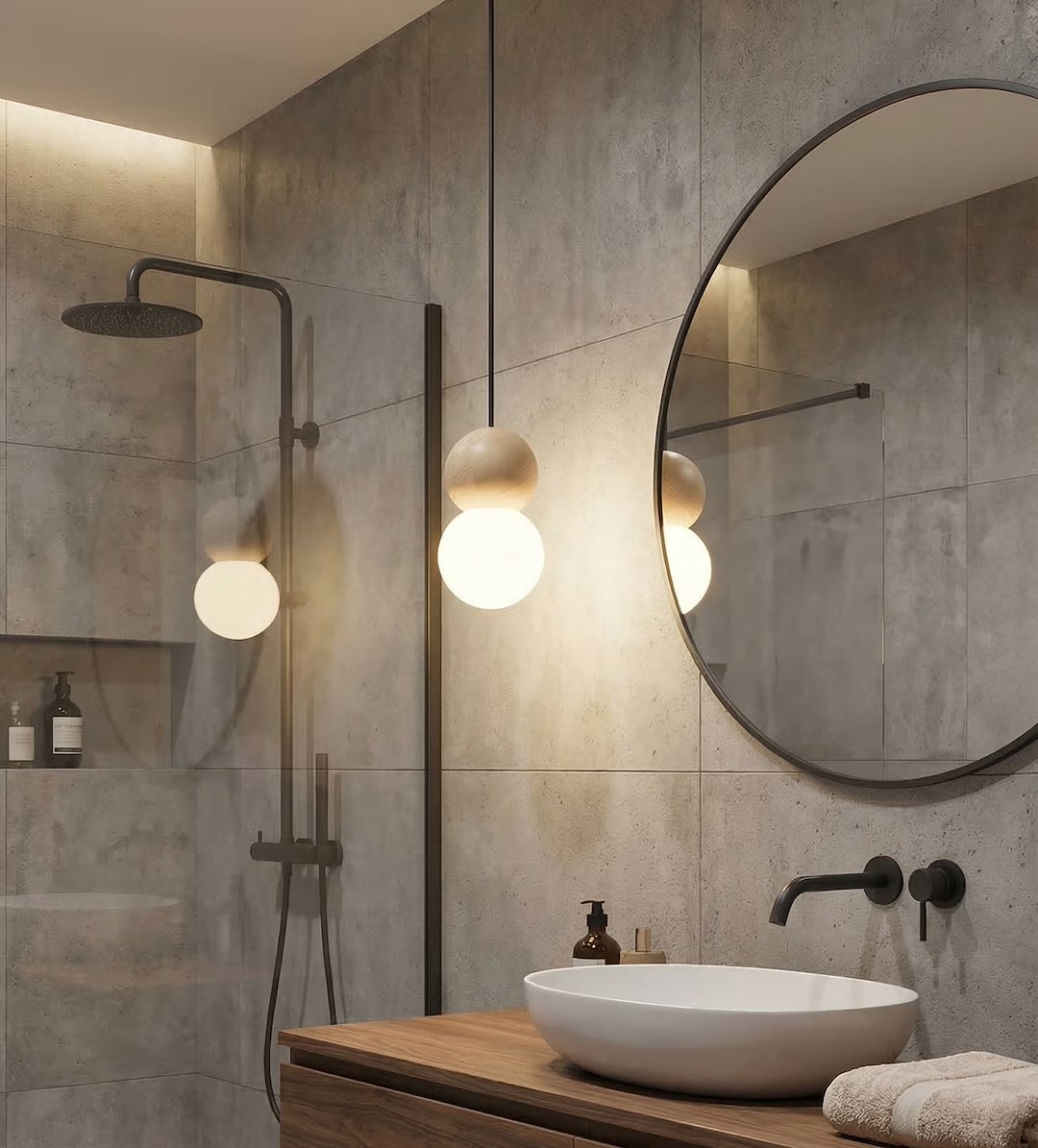 Hanglamp Bauntaro Zwart Ø10 cm - Afbeelding 2