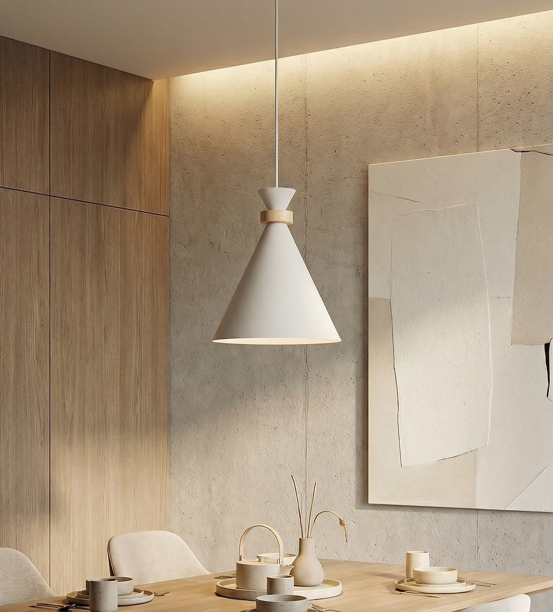 Hanglamp Larnonte Wit - Afbeelding 2