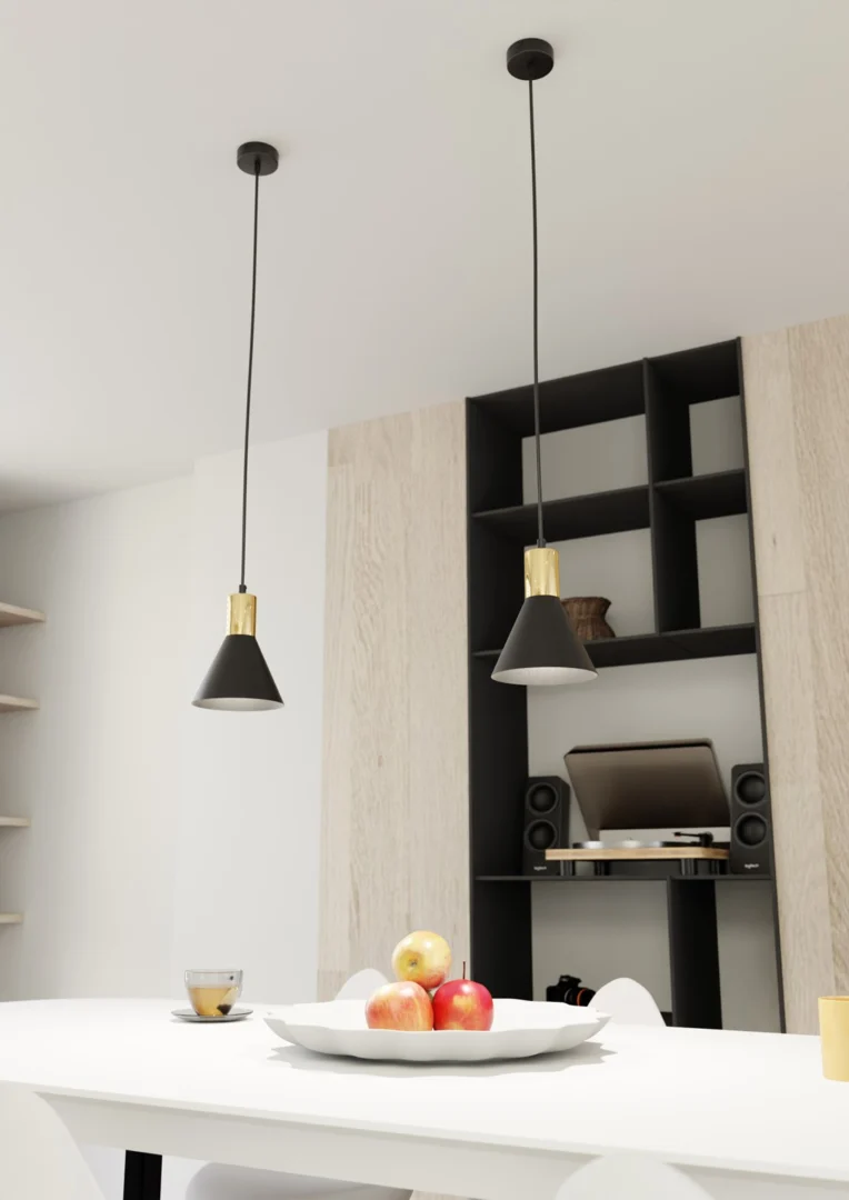 Hanglamp Stassella Zwart Ø16 cm - Afbeelding 2