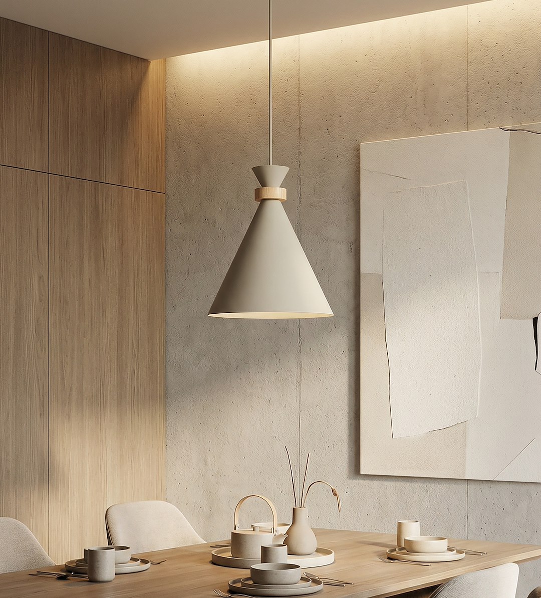 Hanglamp Dales Beige - Afbeelding 2