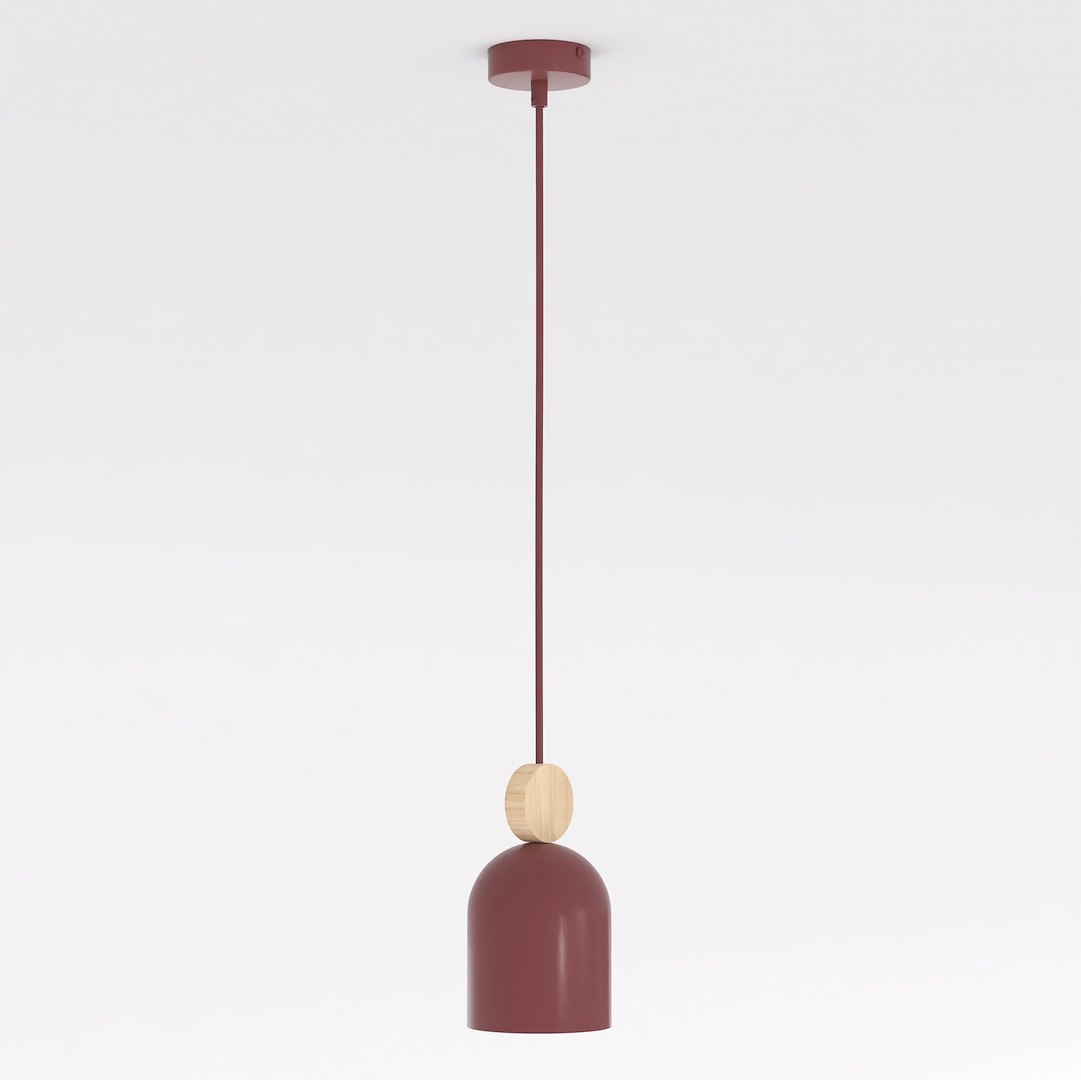 Hanglamp Nadund Bordeaux - Afbeelding 2