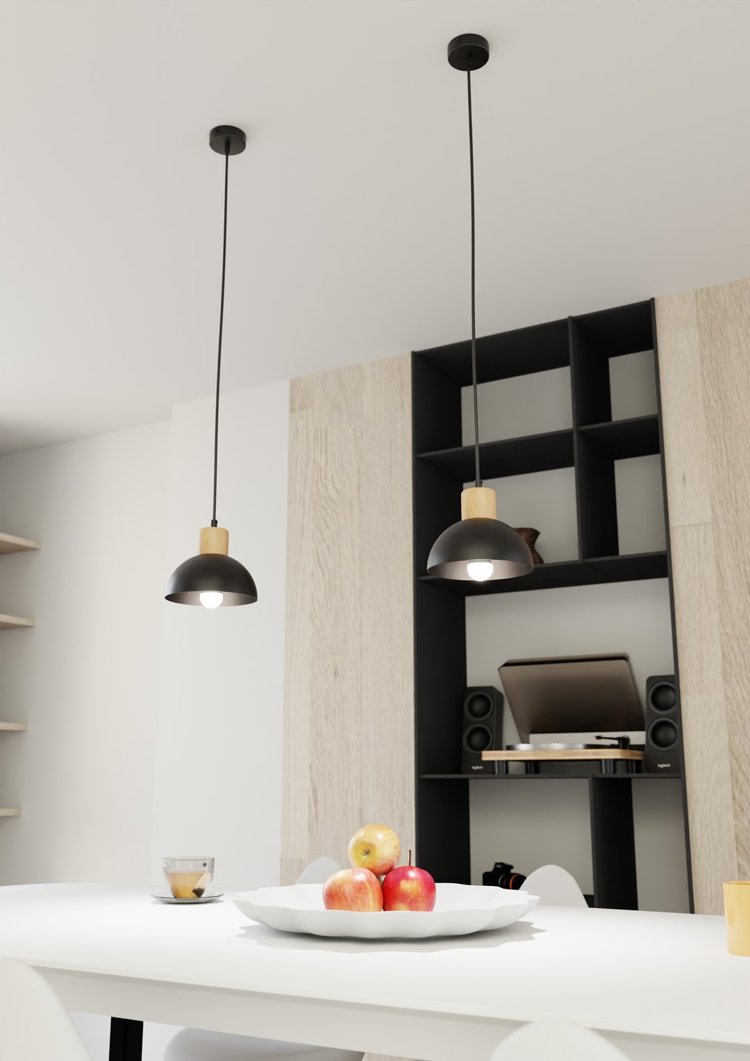 Plafondlamp Skonsesta Zwart Ø18 cm - Afbeelding 2