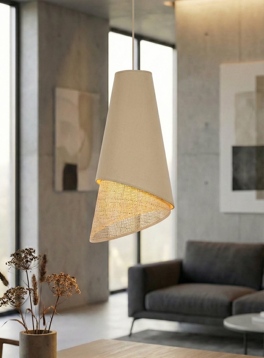 Hanglamp Karnol Zwart Ø20 cm - Afbeelding 2