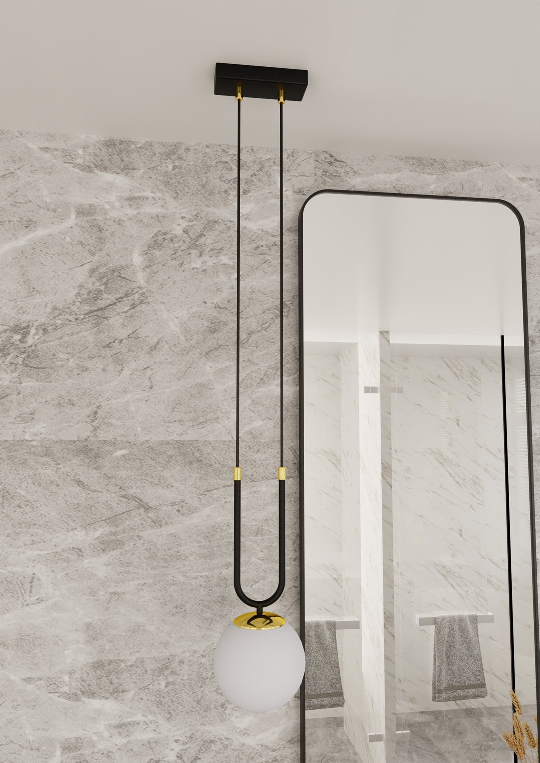 Hanglamp Rallesta Zwart Ø15 cm - Afbeelding 2
