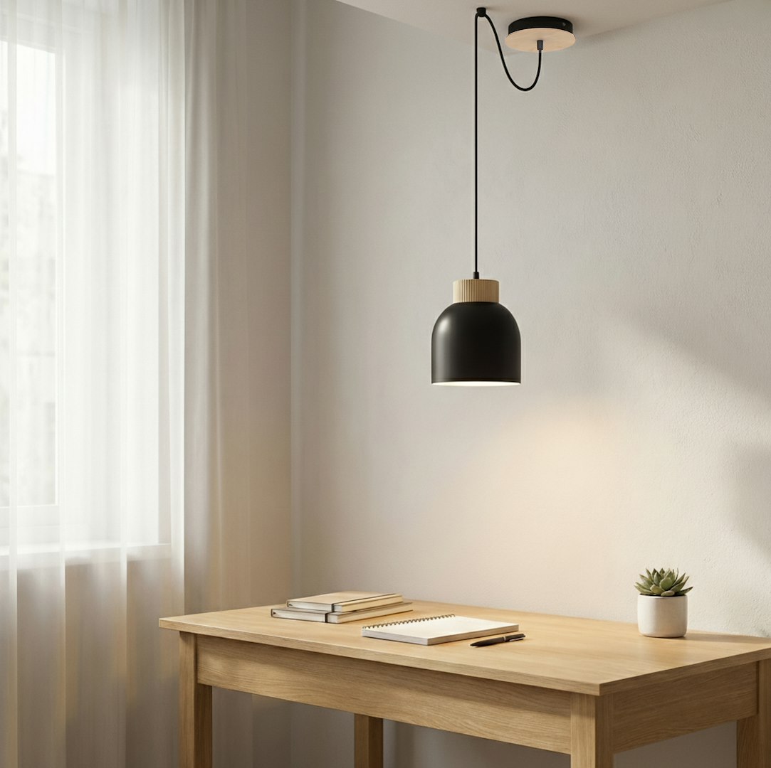 Hanglamp Gekia Zwart - Afbeelding 3