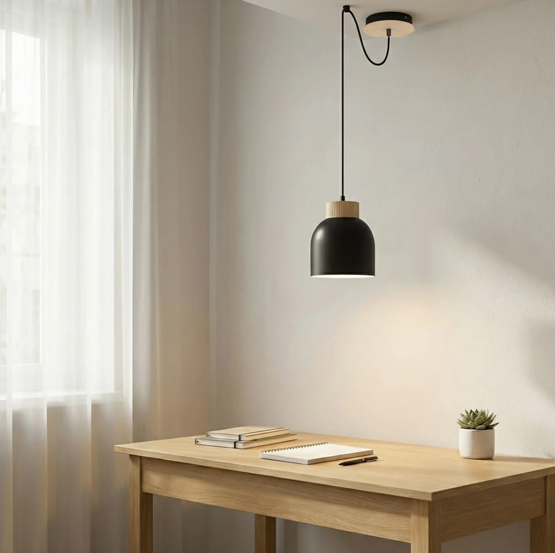 Hanglamp Gekia Zwart - Afbeelding 3