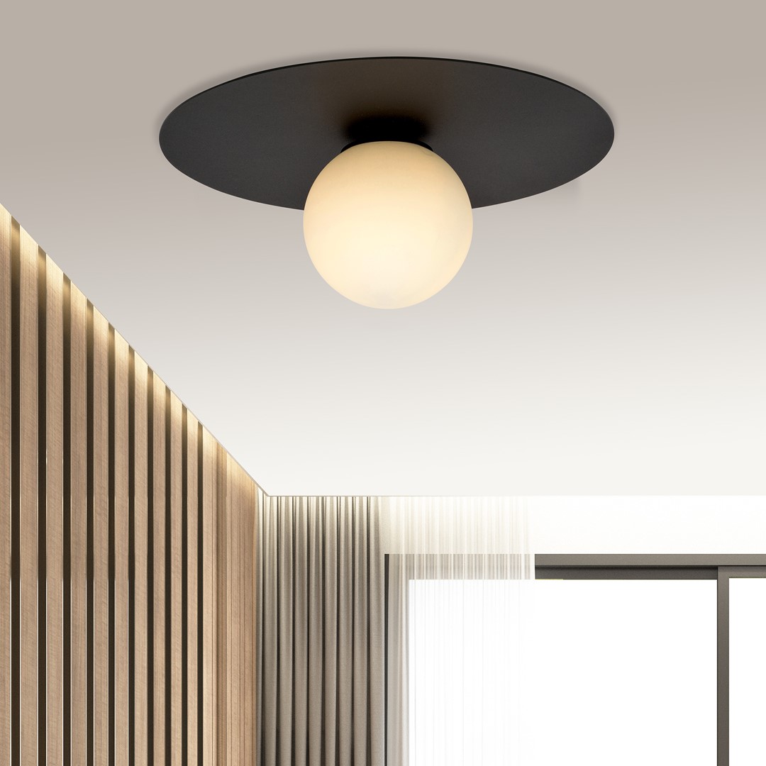 Plafondlamp Broovira Zwart Ø15 cm - Afbeelding 3