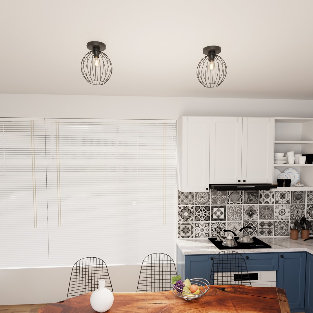 Plafondlamp Dissoro Zwart Ø24 cm - Afbeelding 3