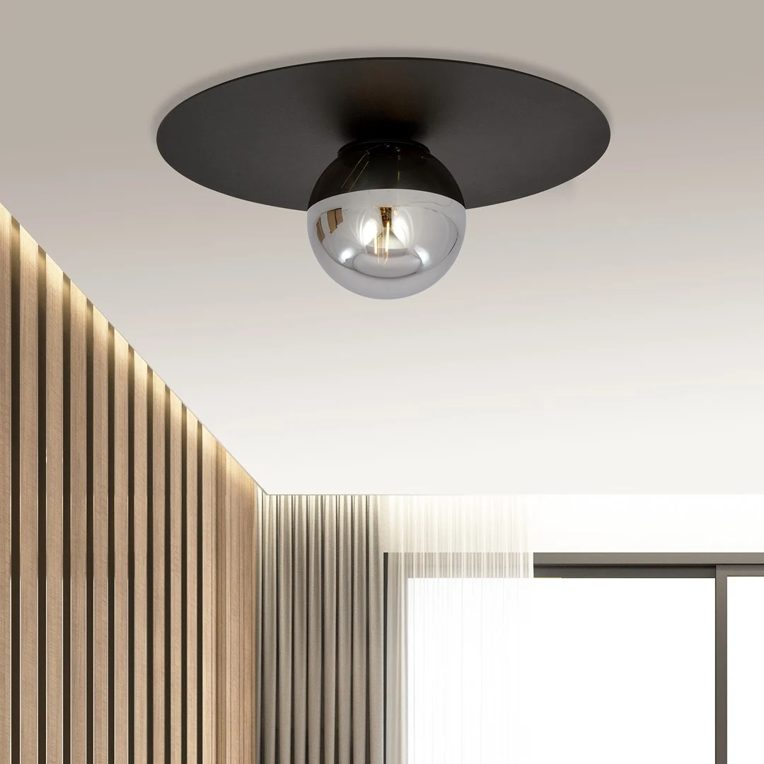 Plafondlamp Breinnes Zwart Ø14 cm - Afbeelding 3