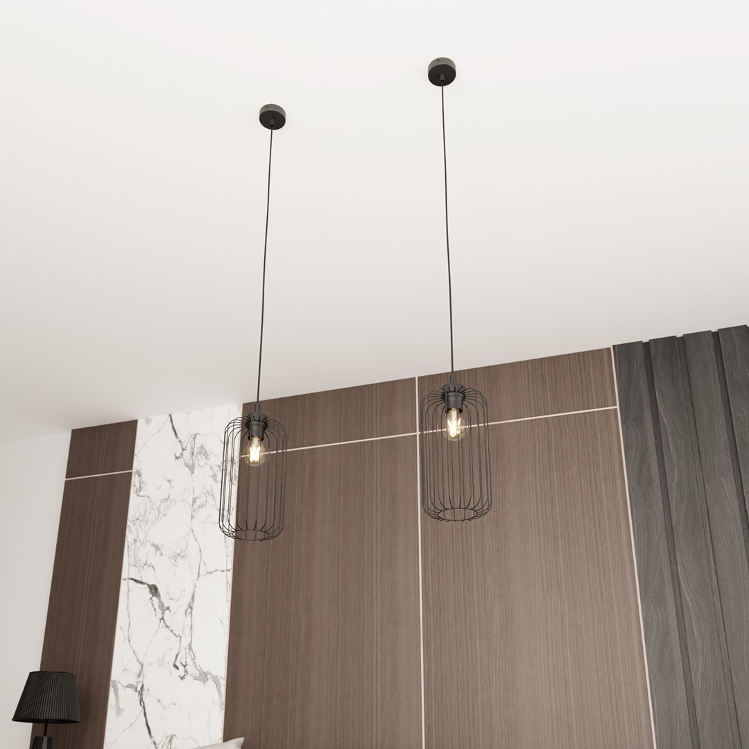 Hanglamp Thorn Zwart Ø16 cm - Afbeelding 3