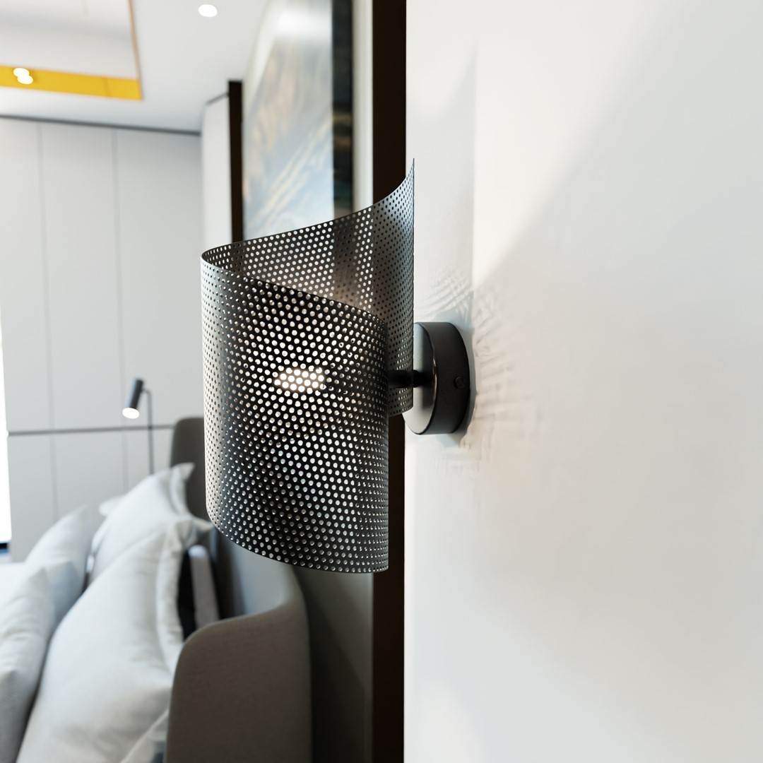 Wandlamp Rarni Zwart - Afbeelding 3