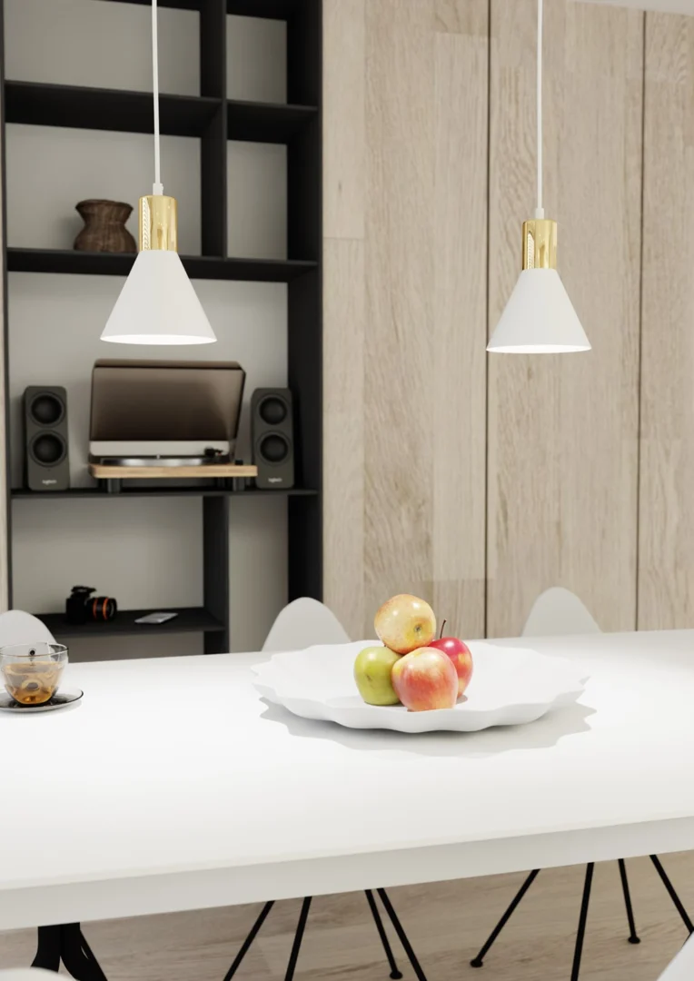 Hanglamp Jaunnak Wit Ø16 cm - Afbeelding 3