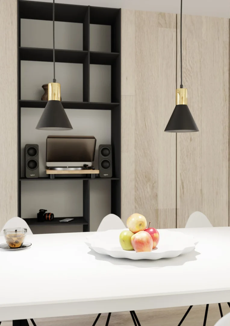 Hanglamp Stassella Zwart Ø16 cm - Afbeelding 3