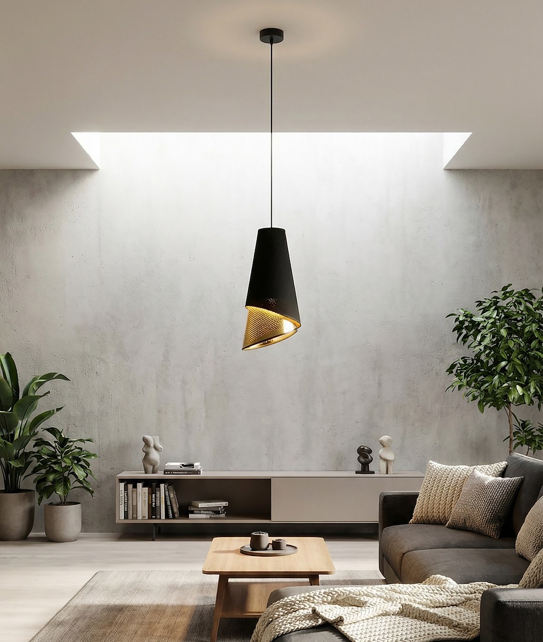 Hanglamp Flomen Zwart Ø20 cm - Afbeelding 3