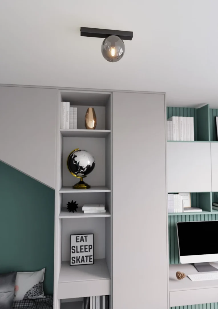 Plafondlamp Proorren Zwart Ø14 cm - Afbeelding 4