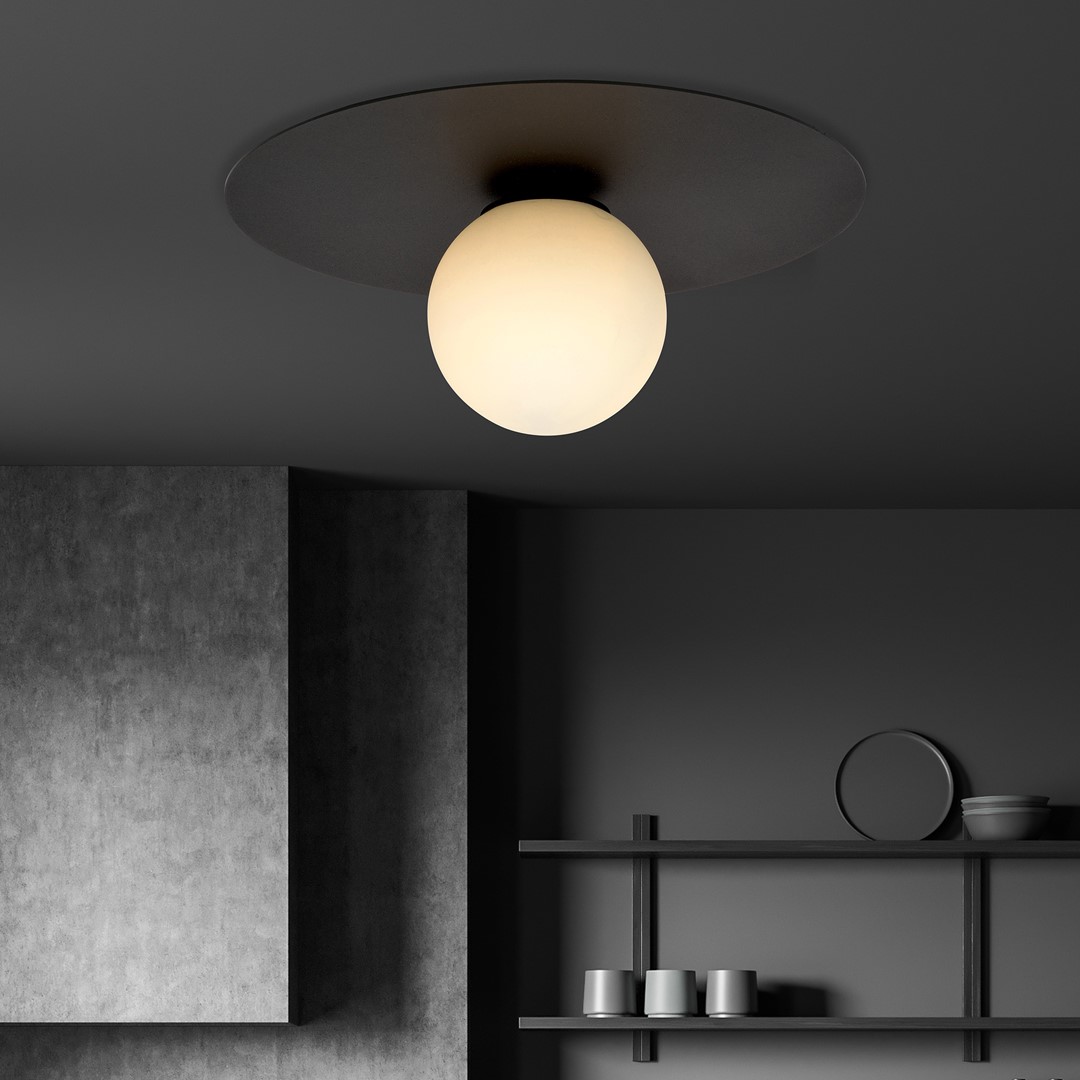 Plafondlamp Broovira Zwart Ø15 cm - Afbeelding 4