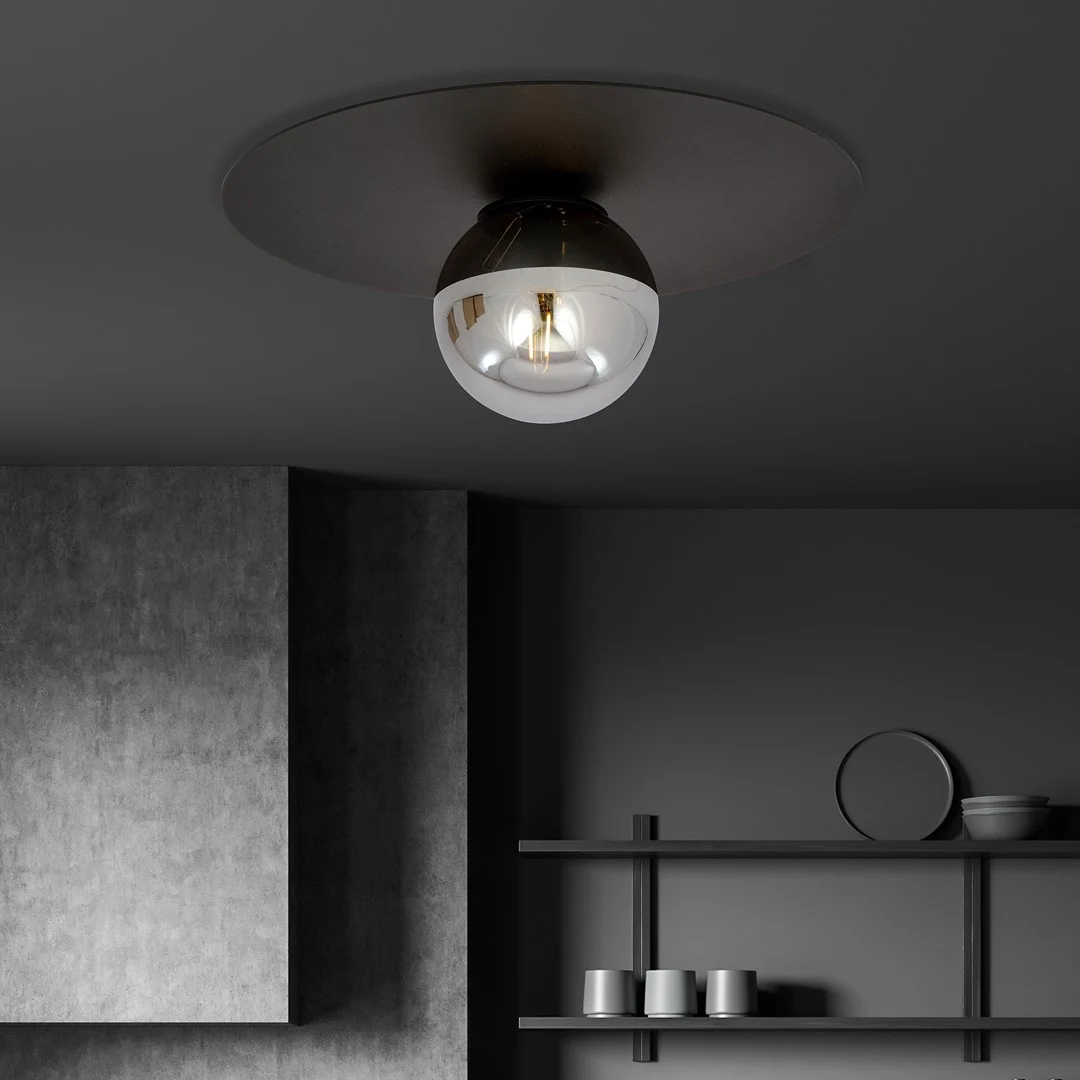 Plafondlamp Breinnes Zwart Ø14 cm - Afbeelding 4