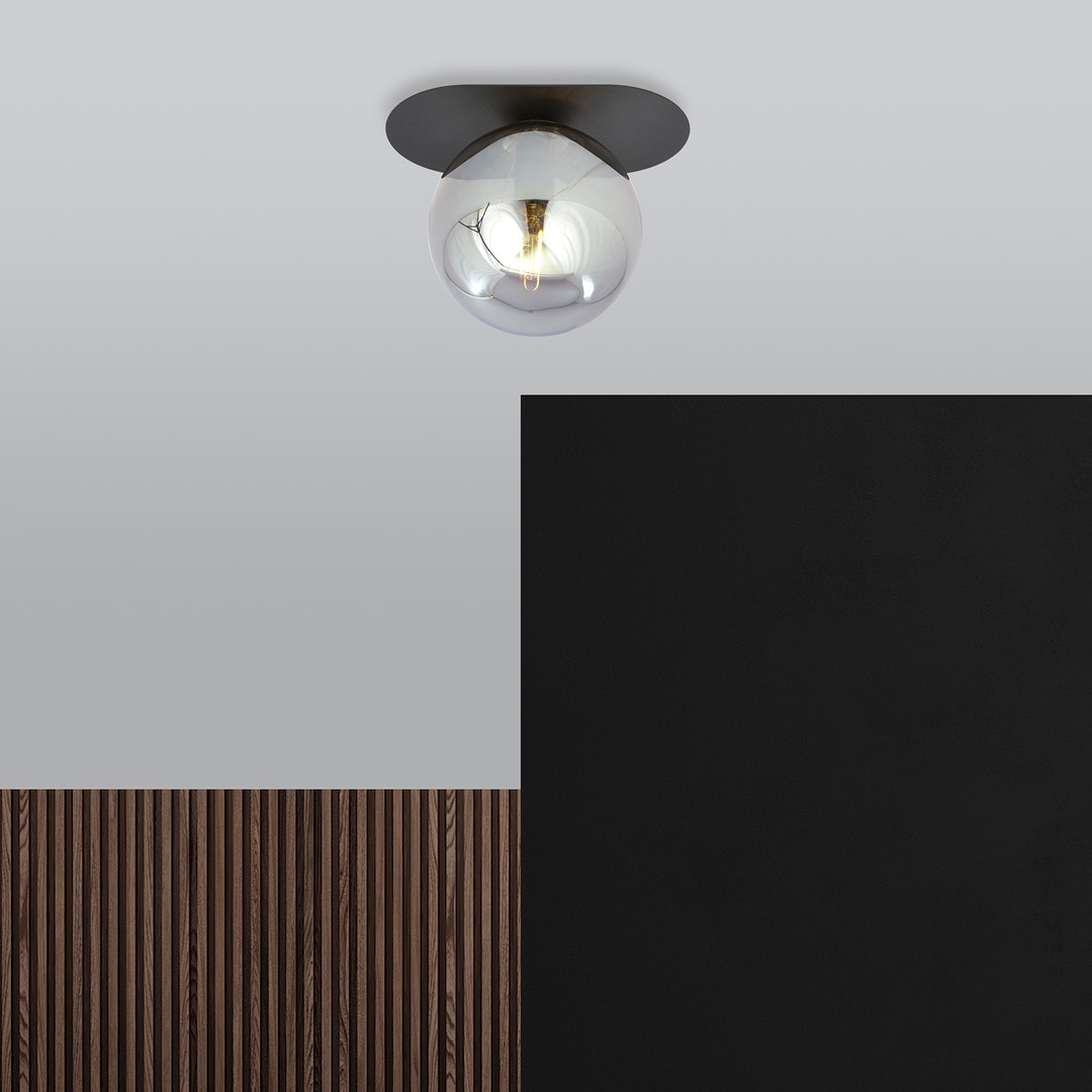 Plafondlamp Treekund Zwart Ø14 cm - Afbeelding 4