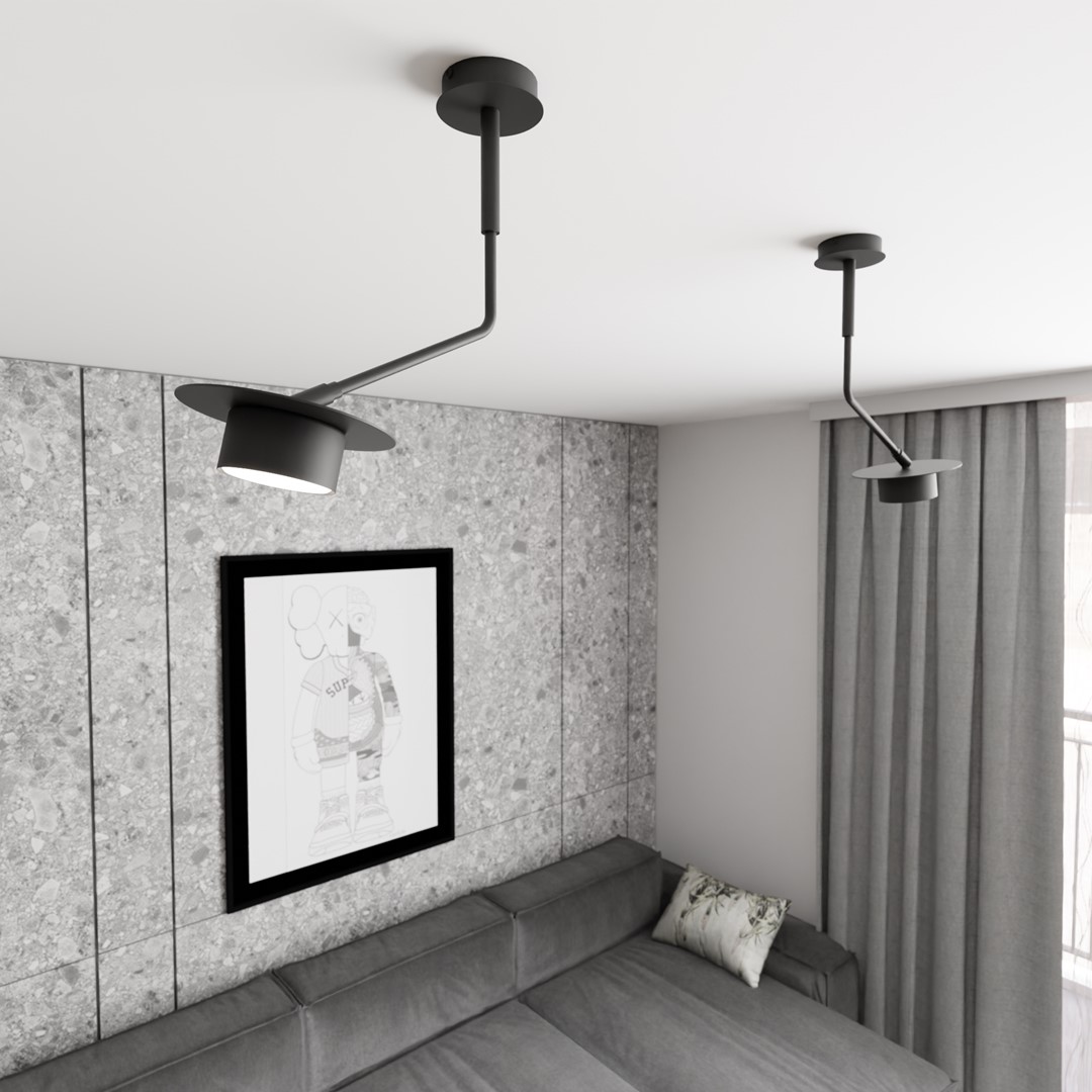 Plafondlamp Sliltora Zwart - Afbeelding 4