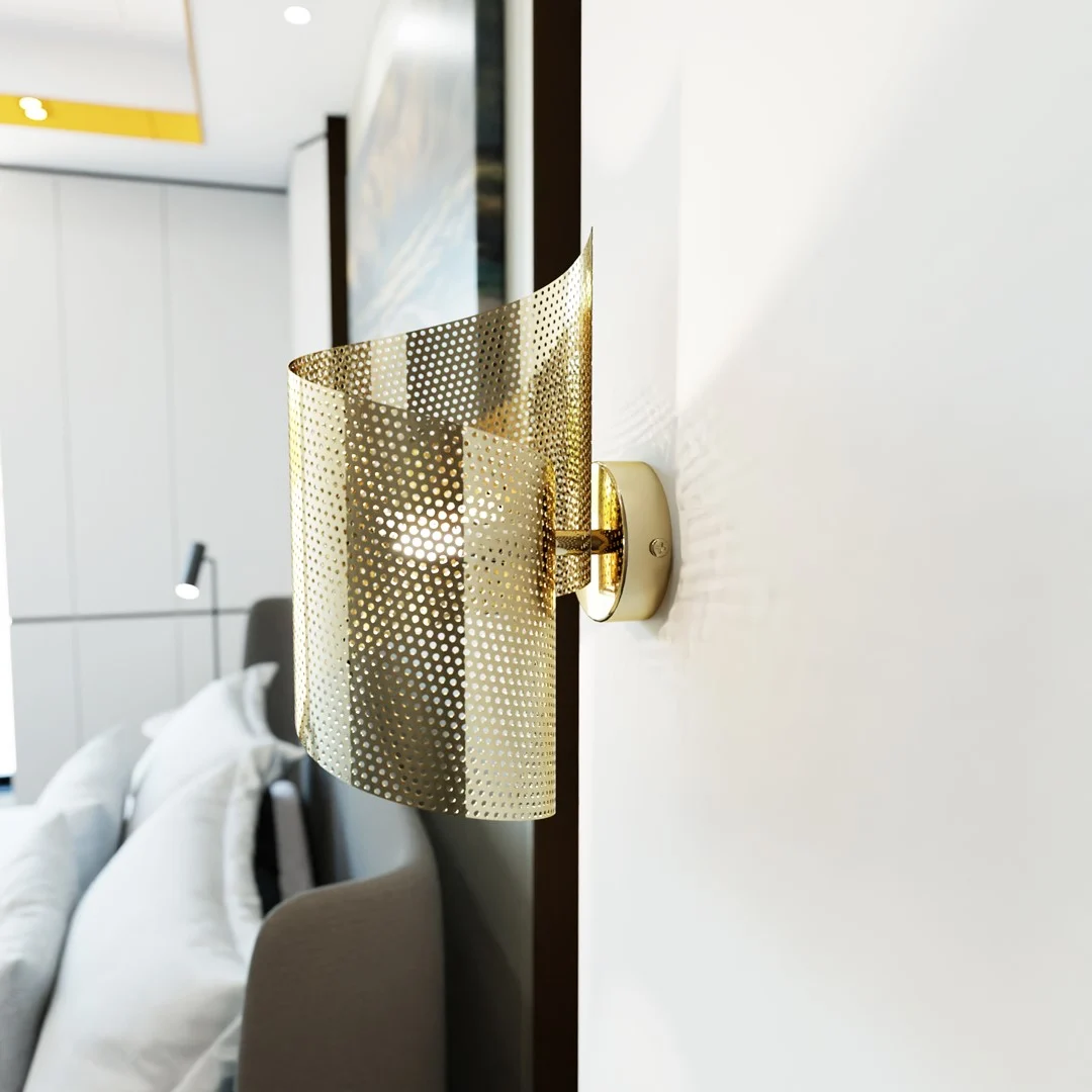 Wandlamp Breilek Goud - Afbeelding 4