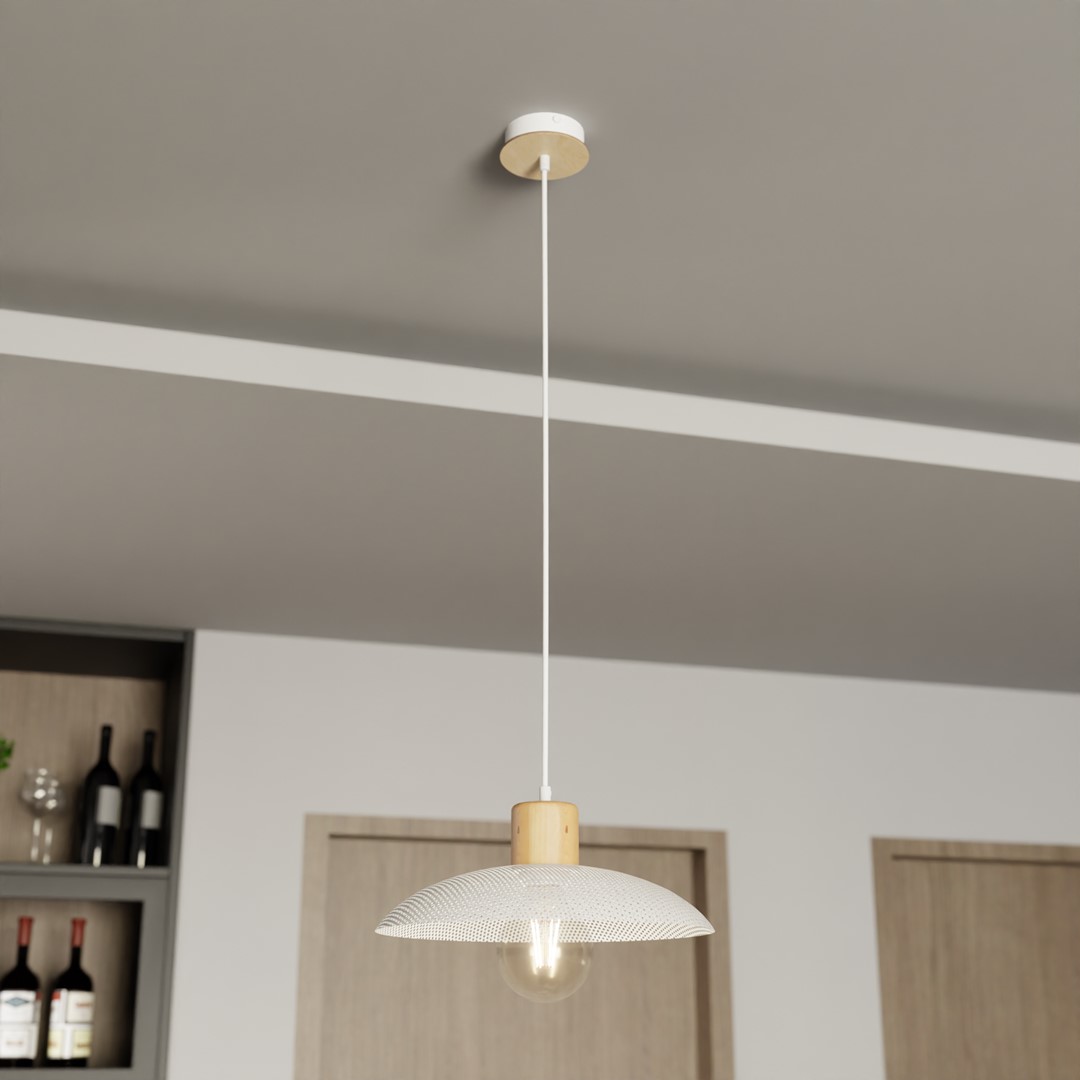 Kroonluchter Bielir Wit Ø30 cm - Afbeelding 4