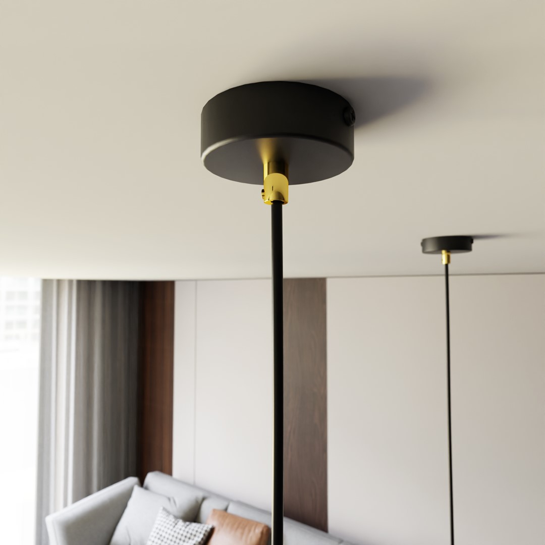 Hanglamp Skivaro Zwart Ø8 cm - Afbeelding 4