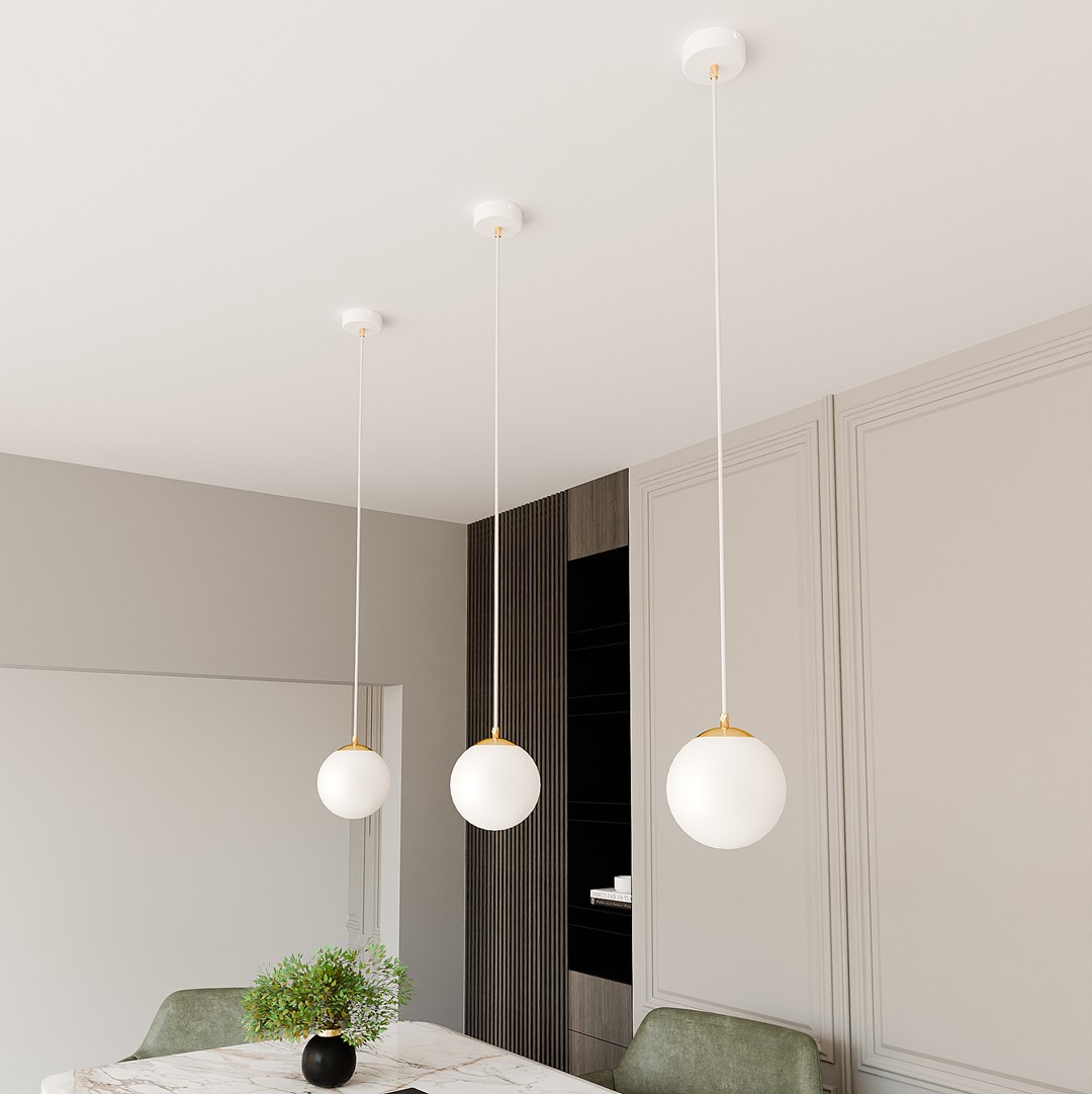Hanglamp Gudi Wit Ø14 cm - Afbeelding 4