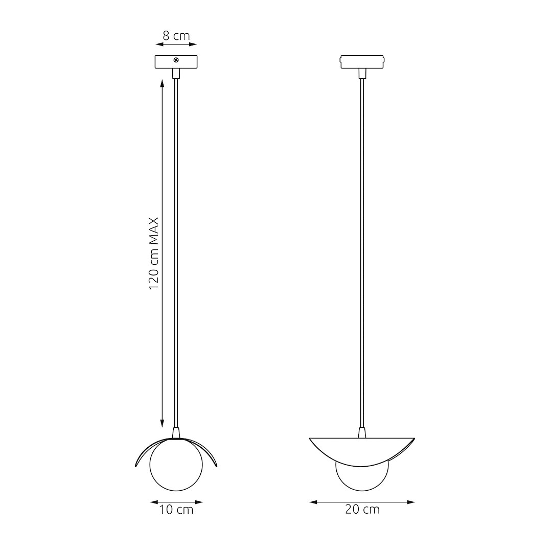 Hanglamp Praamello Zwart Ø10 cm - Afbeelding 4