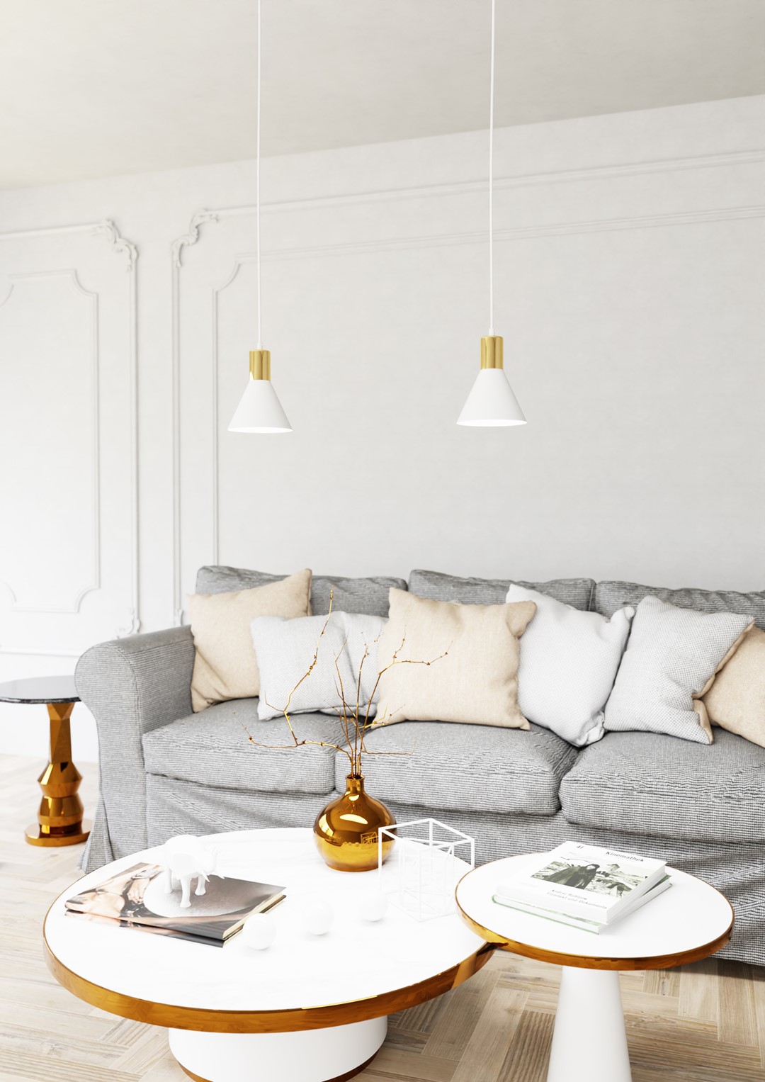 Hanglamp Jaunnak Wit Ø16 cm - Afbeelding 4