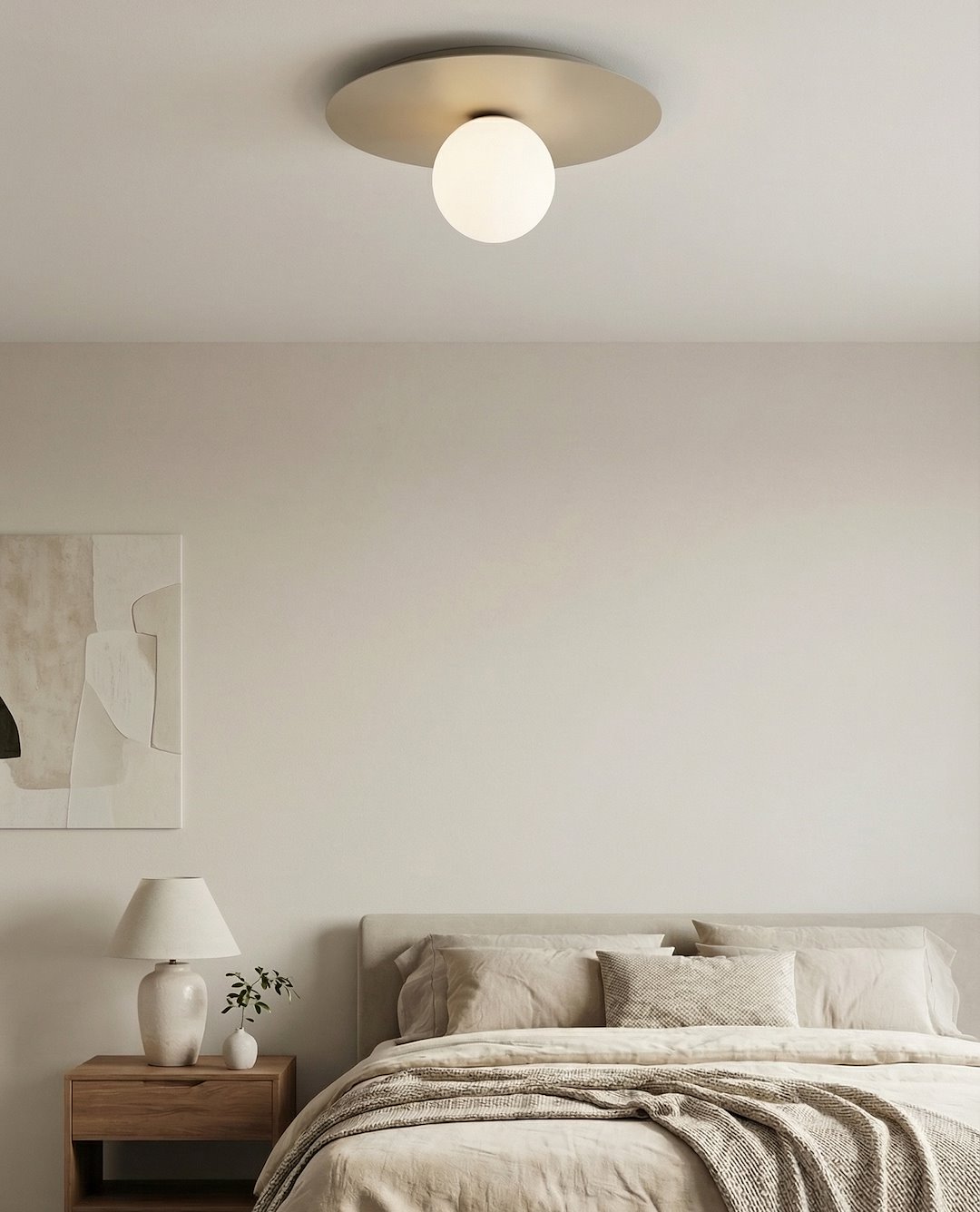 Plafondlamp Maren Beige Ø14 cm - Afbeelding 4