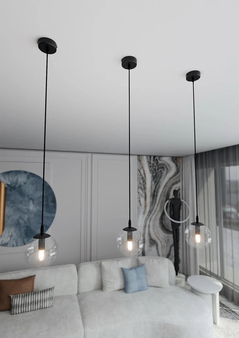 Hanglamp Heeltor Zwart Ø14 cm - Afbeelding 4