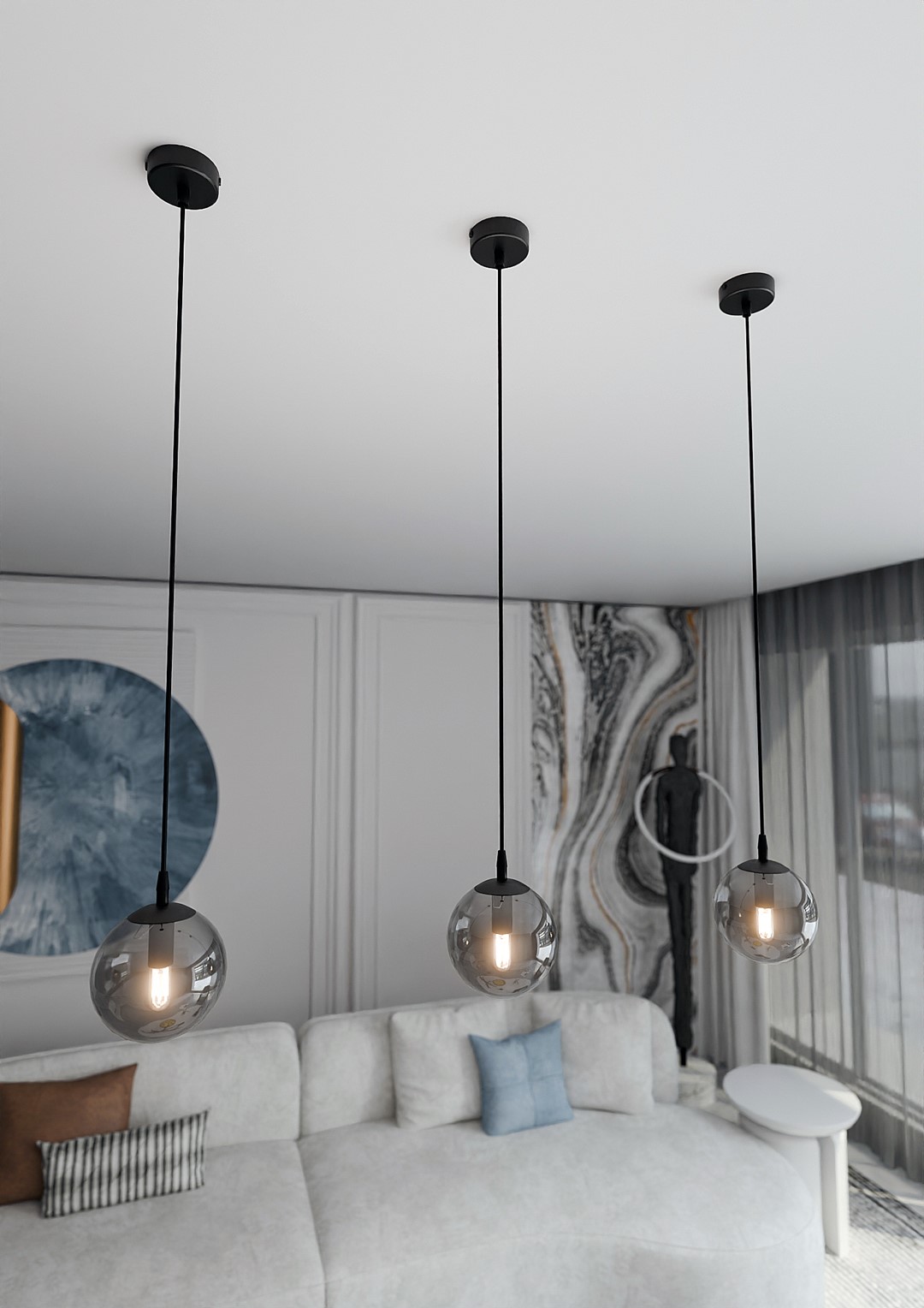 Hanglamp Hievino Zwart Ø14 cm - Afbeelding 4