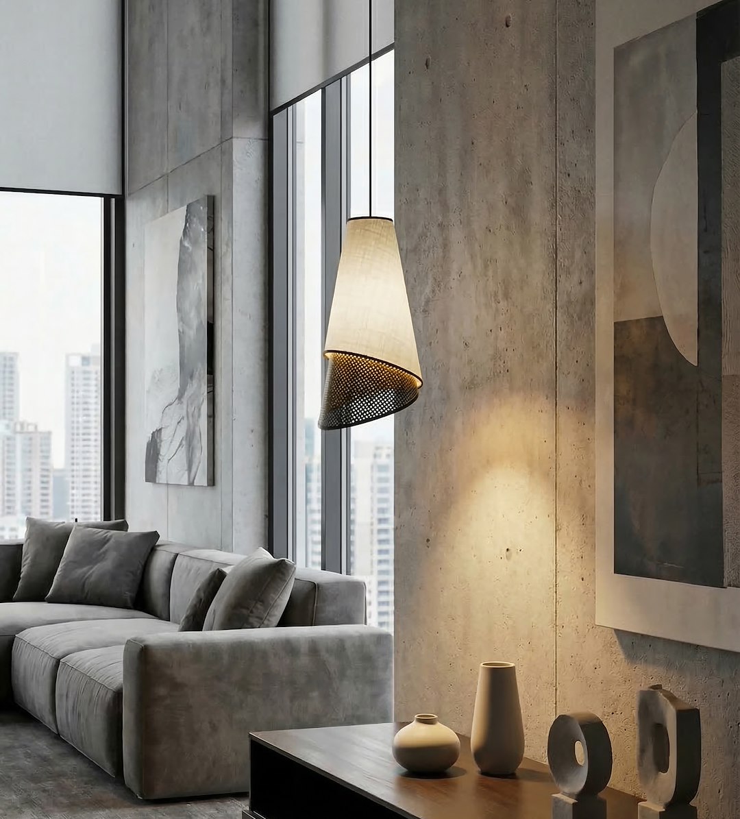 Hanglamp Flonda Zwart Ø20 cm - Afbeelding 4