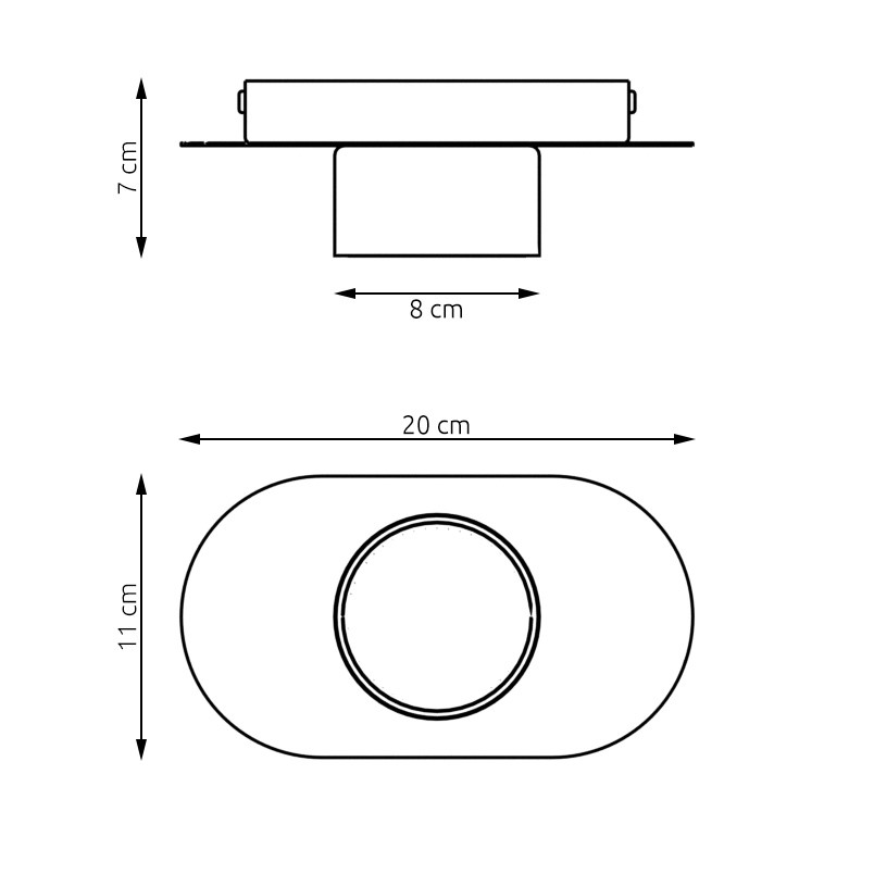 Plafondlamp Caundis Zwart - Afbeelding 5