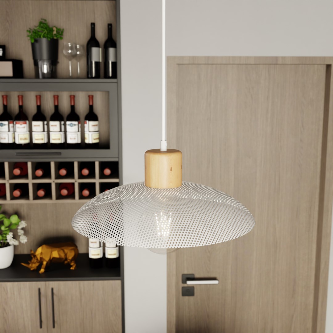 Kroonluchter Bielir Wit Ø30 cm - Afbeelding 5