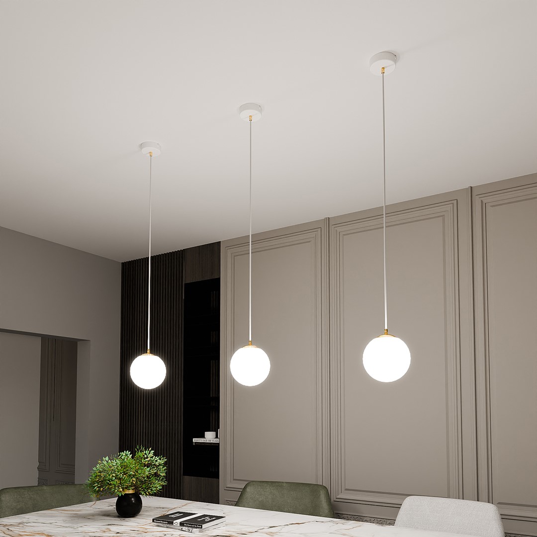 Hanglamp Gudi Wit Ø14 cm - Afbeelding 5