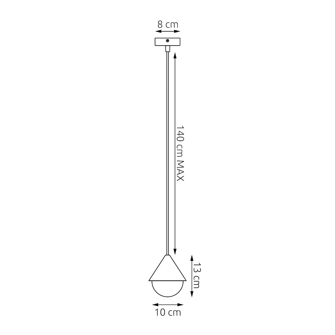 Hanglamp Klaussena Zwart Ø10 cm - Afbeelding 5