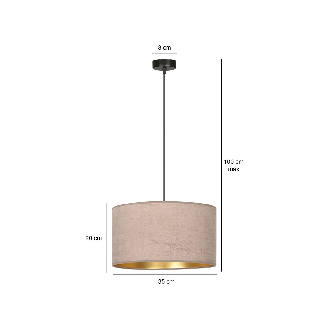 Hanglamp Naaldora Zwart Ø35 cm - Afbeelding 5