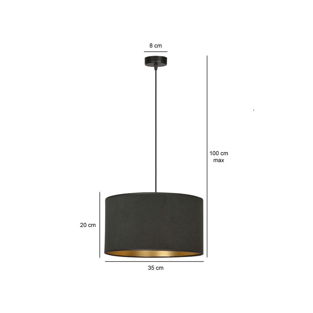 Hanglamp Sleekan Zwart Ø35 cm - Afbeelding 5