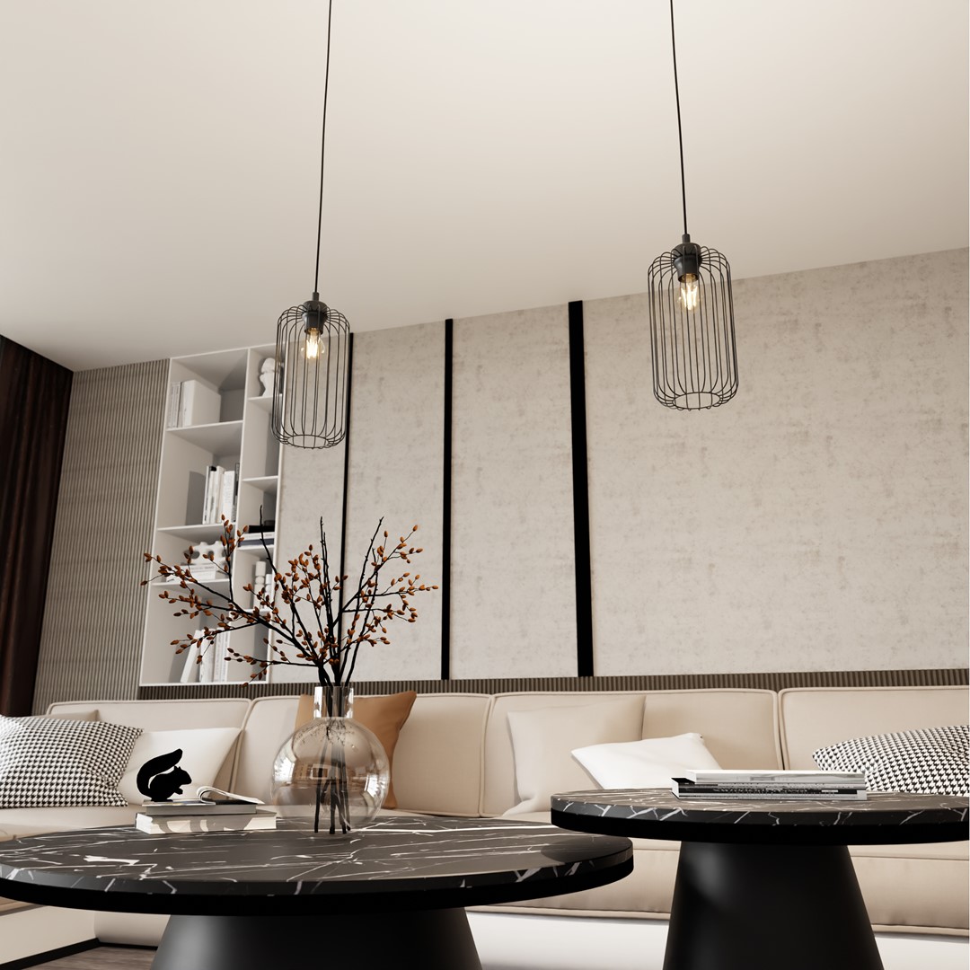 Hanglamp Thorn Zwart Ø16 cm - Afbeelding 5