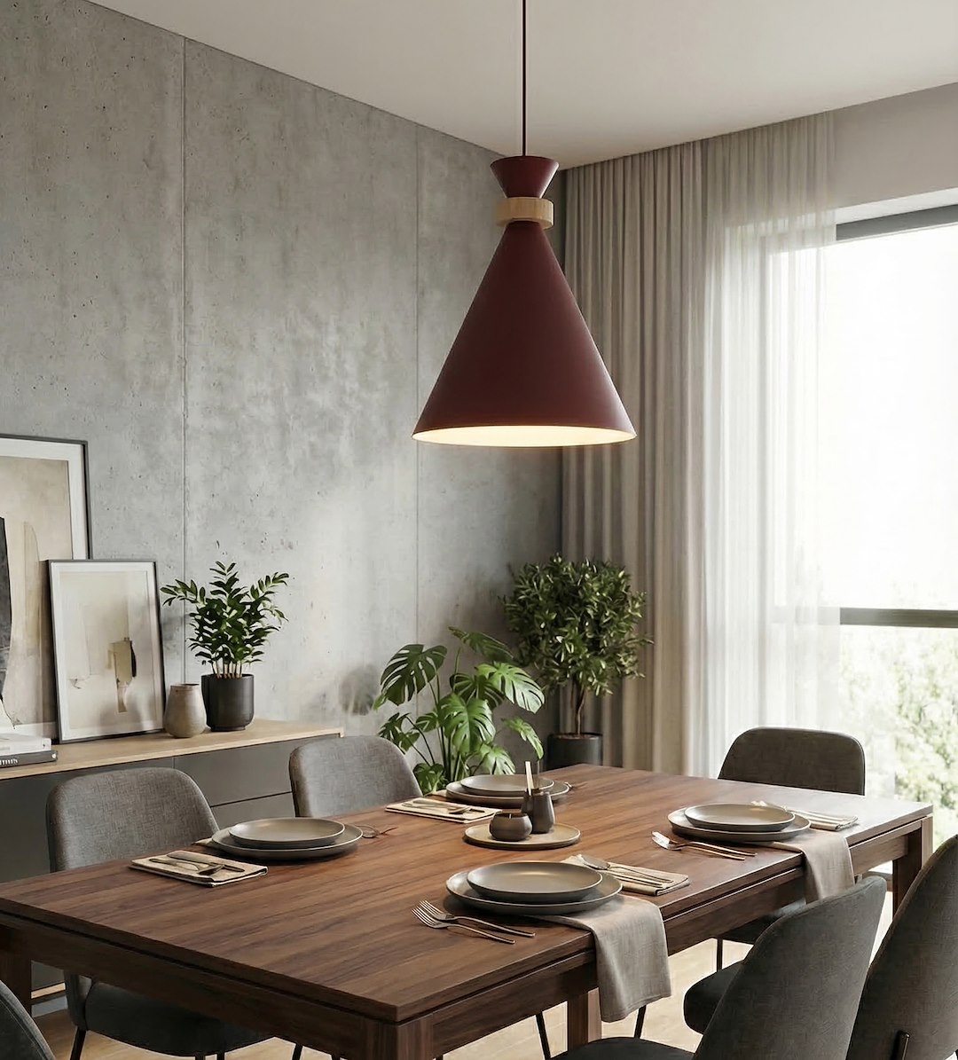 Hanglamp Baarne Bordeaux - Afbeelding 5
