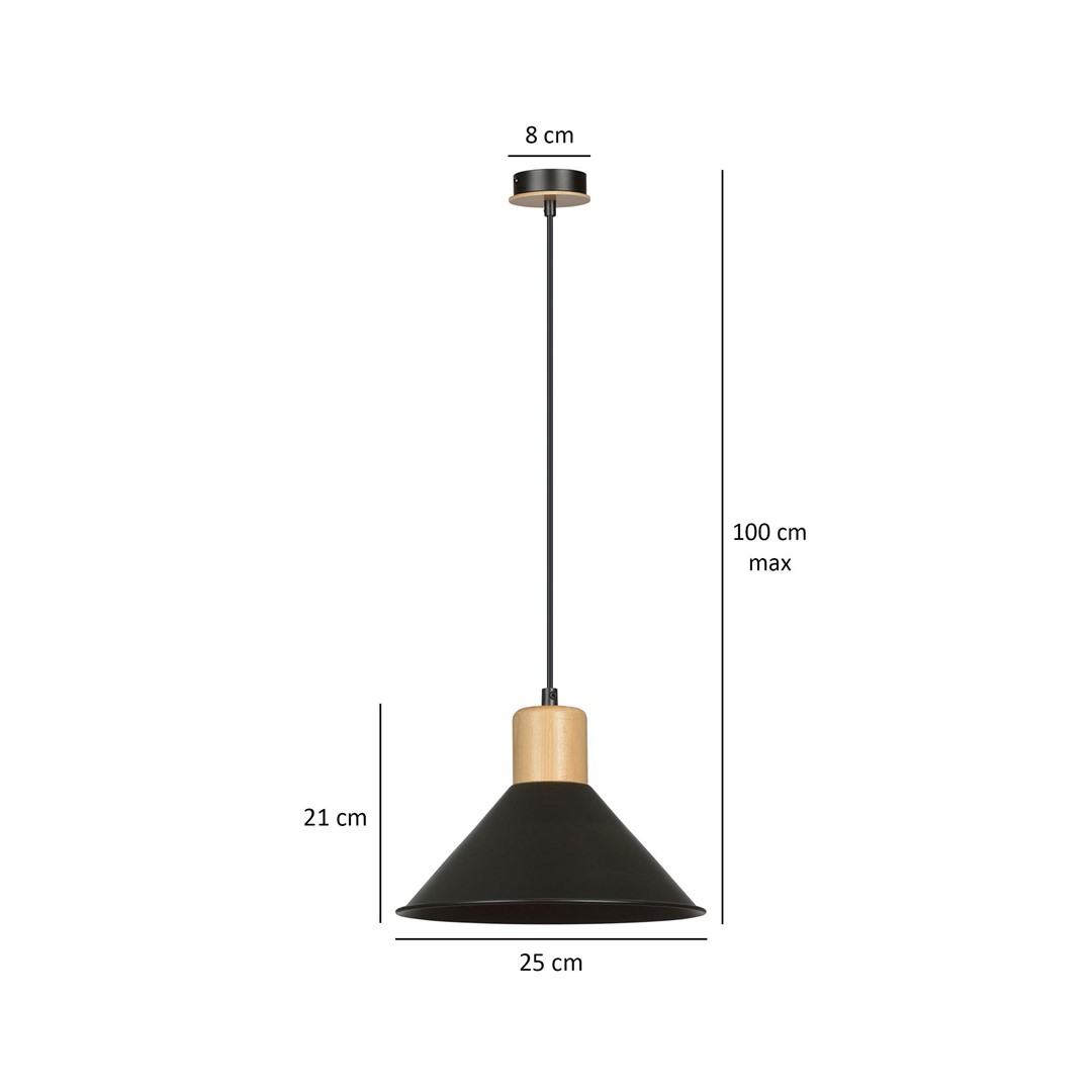 Hanglamp Bologna Zwart - Afbeelding 5