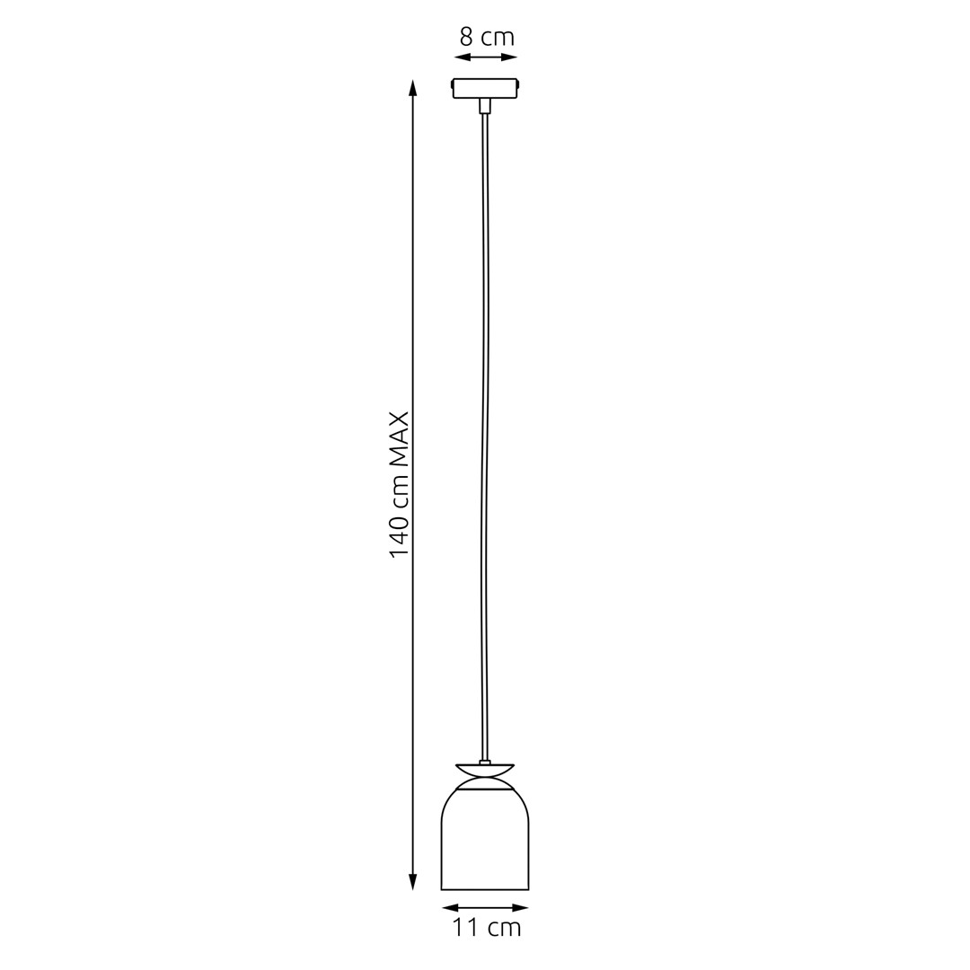 Hanglamp Nottingham Zwart Ø11 cm - Afbeelding 5